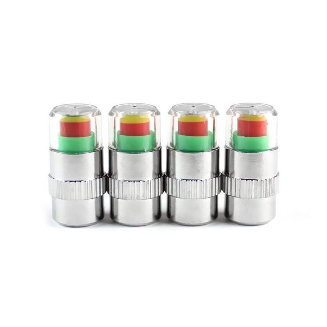 Car Tools | 4PCS car auto tire pressure monitor tire gage alert sensor indicator valve caps J1460-6 Car Repair & Maintenance Car Tools