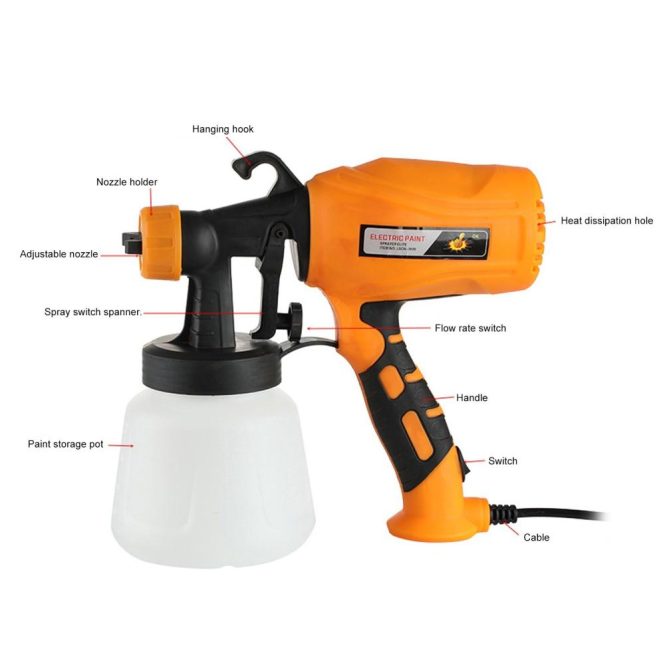 Car Tools | 550W HVLP Electric Paint Sprayer Paint Machine eu Car Repair & Maintenance Car Tools