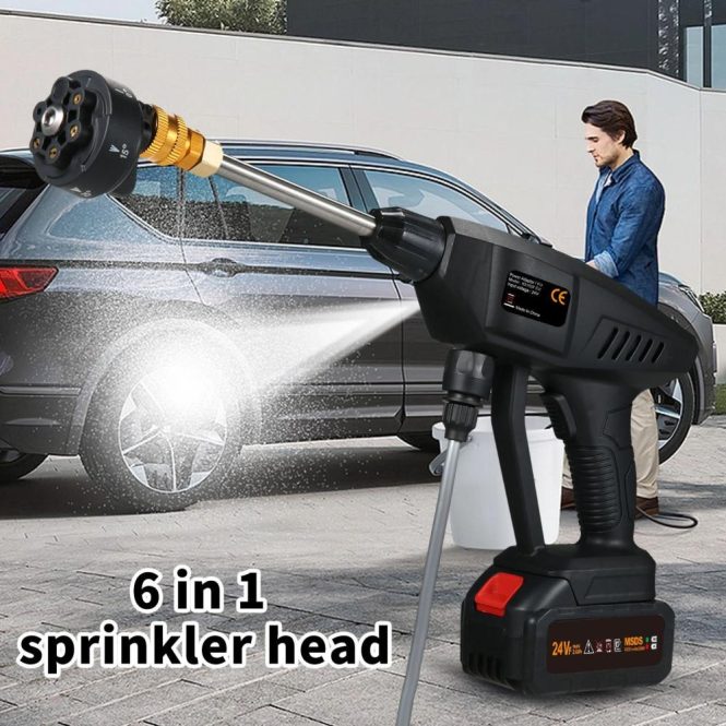 Car Tools | 6-in 1 Spray Cordless Power Washer eu Car Repair & Maintenance Car Tools