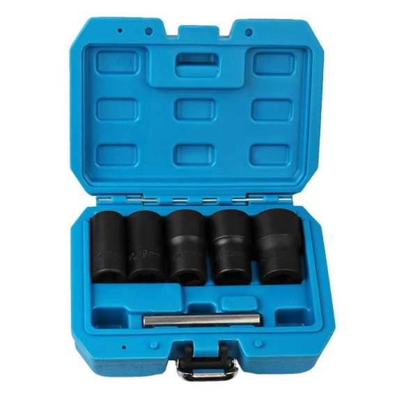 Car Tools | 6pcs Lug Nut Remover Kit Broken Nuts Removal Tool Set Black Car Repair & Maintenance Black