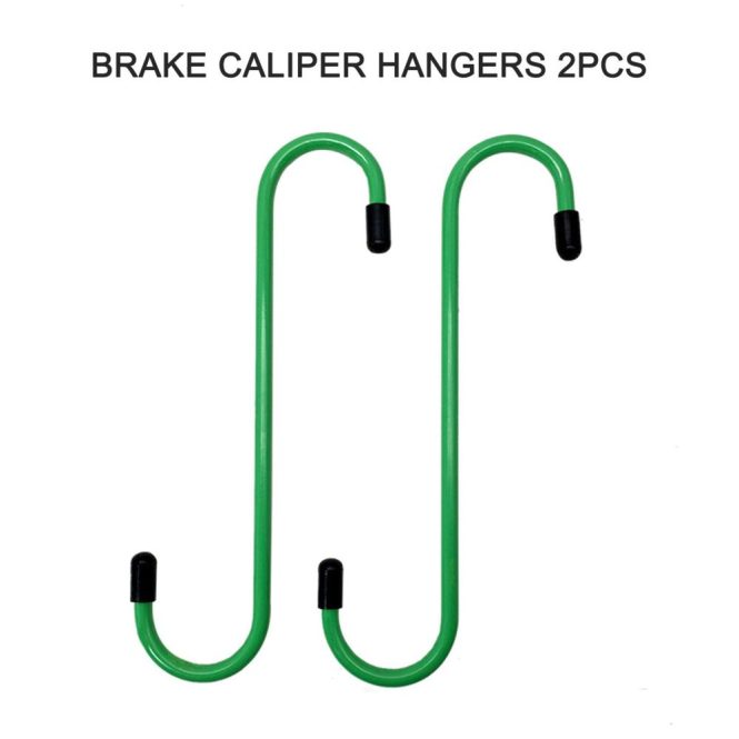 Car Tools | Automotive Brake Caliper Hooks 2PCS Brake Caliper Hangers Excellent Brake Caliper Hook Hanger for Automotive Tool Use in Brake Bearing Axle and Suspension Green2 Car Repair & Maintenance Car Tools