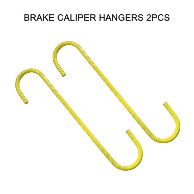 Car Tools | Automotive Brake Caliper Hooks 2PCS Brake Caliper Hangers Excellent Brake Caliper Hook Hanger for Automotive Tool Use in Brake Bearing Axle and Suspension Yellow1 Car Repair & Maintenance Car Tools