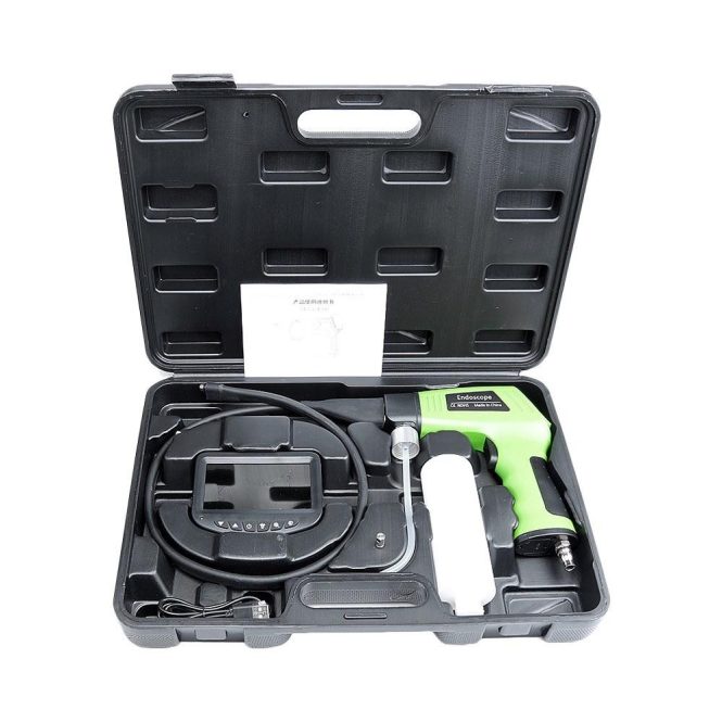 Car Tools | Car Air Conditioner Cleaning Gun Pipeline Inspection Camera LCD Display Car Air Conditioner Visual Cleaning Gun Green Car Repair & Maintenance Car Tools