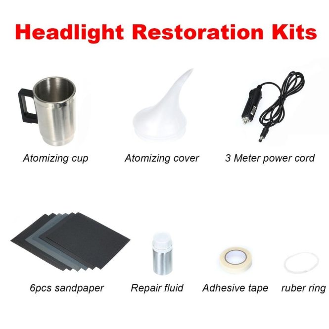 Car Tools | Car Polish Headlight Restoration Kits Glass Scratch Repair Headlight Renovation Atomizer Cup Silver Car Repair & Maintenance Car Tools