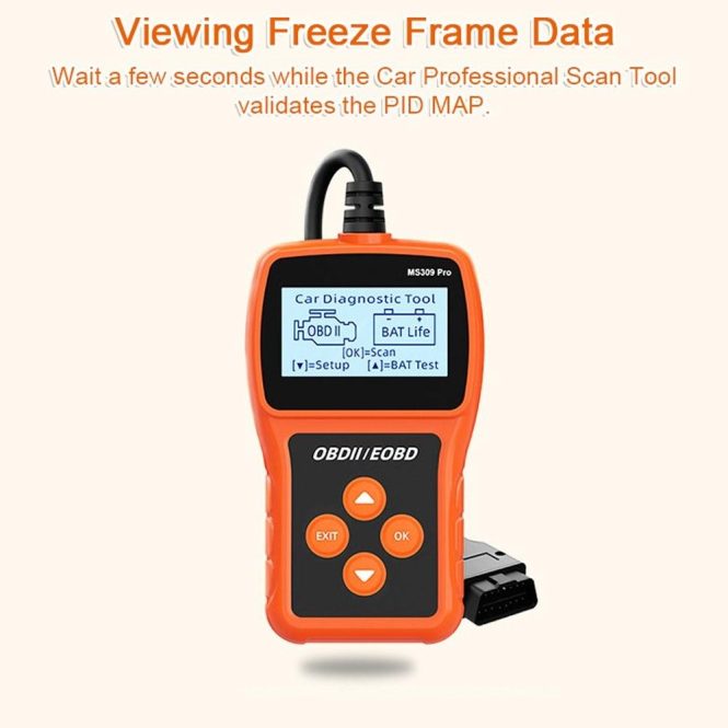 Car Tools | Car Professional Scan Tool Auto OBD Battery Lifespan Tester Automobile Code Reader Car Fault Detector Orange Car Repair & Maintenance Car Tools