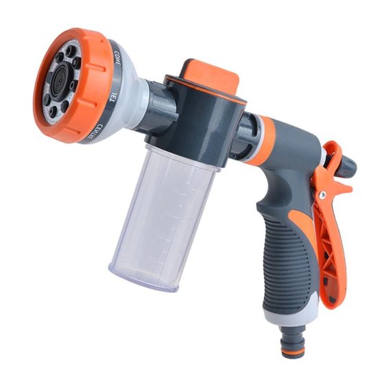 Car Tools | Car Water Washer High Pressure Hose Foam Sprayer Foam Nozzle Soap Dispenser Orange + Grey Car Repair & Maintenance Car Tools