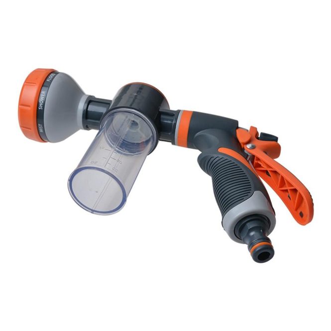 Car Tools | Car Water Washer High Pressure Hose Foam Sprayer Foam Nozzle Soap Dispenser Orange + Grey Car Repair & Maintenance Car Tools