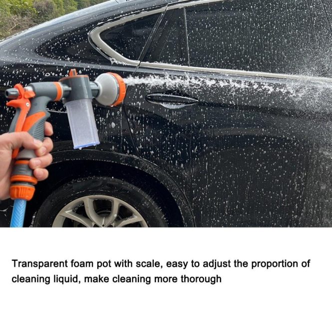 Car Tools | Car Water Washer High Pressure Hose Foam Sprayer Foam Nozzle Soap Dispenser Orange + Grey Car Repair & Maintenance Car Tools