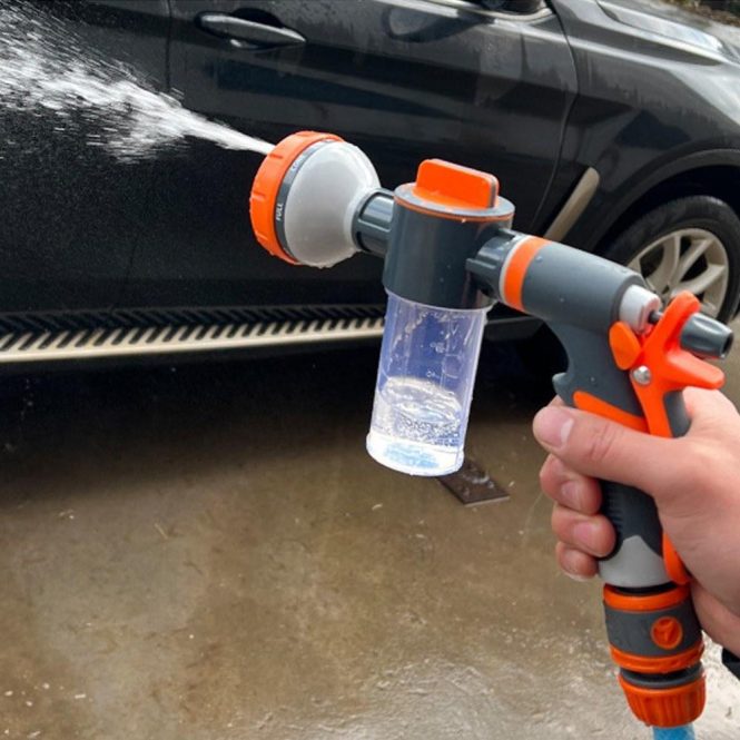 Car Tools | Car Water Washer High Pressure Hose Foam Sprayer Foam Nozzle Soap Dispenser Orange + Grey Car Repair & Maintenance Car Tools