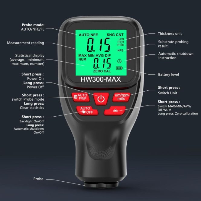 Car Tools | Coating Thickness Gauge Car Paint Thickness Gauge Car Repair & Maintenance Car Tools