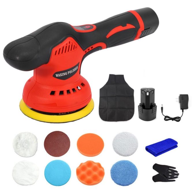 Car Tools | Cordless Car Buffer Polisher with Variable Speed 8 Variable Speed 5500RPM for Buffer/Polisher/Sander eu Car Repair & Maintenance Car Tools