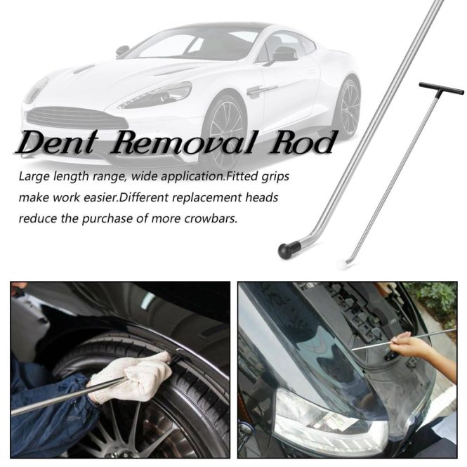 Car Tools | Dent Removal Rods Car Crowbars Paintless Dent Repairing Tools Kits Paintless Dent Repairing Service Tools Silver Car Repair & Maintenance Car Tools