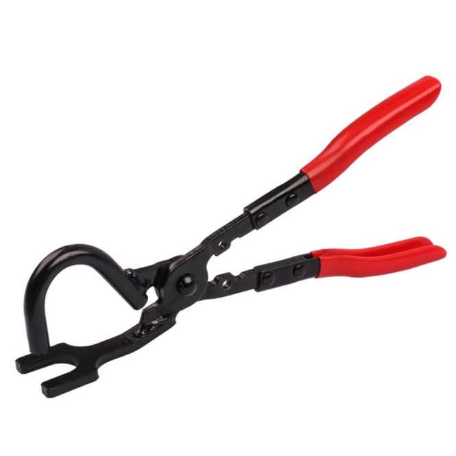 Car Tools | Exhaust Hanger Removal Pliers Heavy Duty Exhaust Hanger Removal Tool Compatible with All Exhaust Rubber Hangers Black And Red Car Repair & Maintenance Black And Red