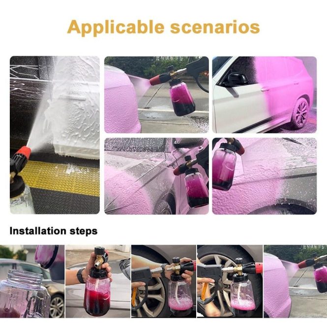 Car Tools | Foam Generator Dense Foam Producer Foam Maker Foam Bottle Transparent Car Repair & Maintenance Car Tools