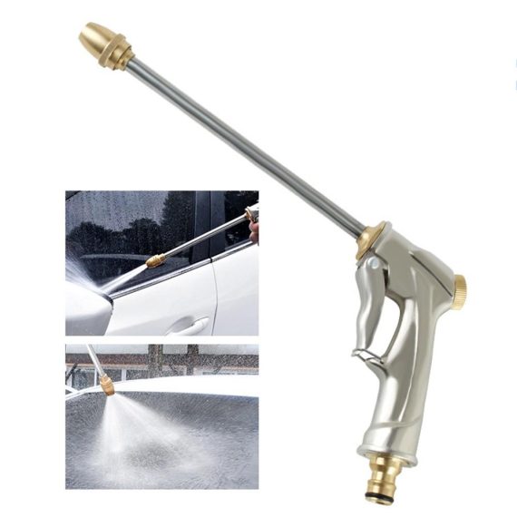 Car Tools | Garden Hose Nozzle High Pressure Car Wash Sprayer Gun Handheld Water Hose Nozzle Silver Car Repair & Maintenance Car Tools