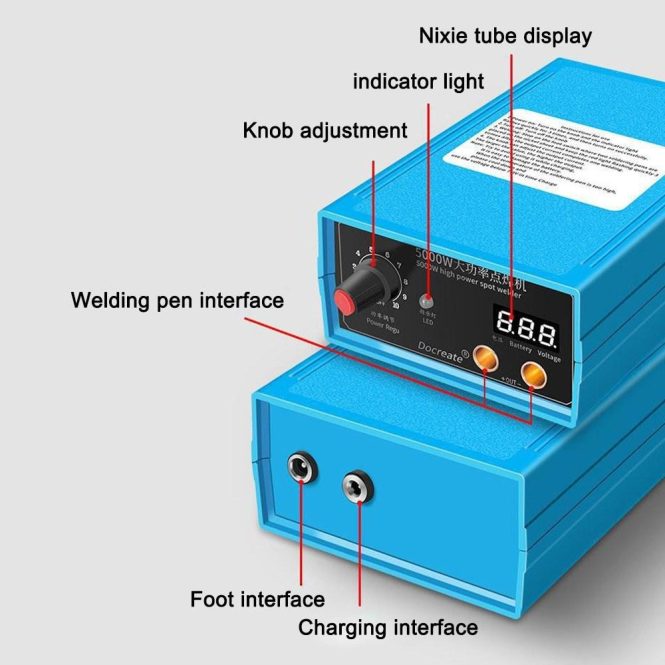 Car Tools | High Power 5000W Handheld Home Welding Machine Battery Nickel Sheet Spots Welding Machine Digital Display Welders eu Car Repair & Maintenance Car Tools