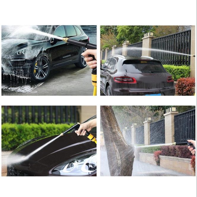 Car Tools | High-Pressure Watering Machine Car Wash Machine Copper Plated Nozzle Garden Watering Sprinkler Car Cleaning Machine Black Car Repair & Maintenance Black