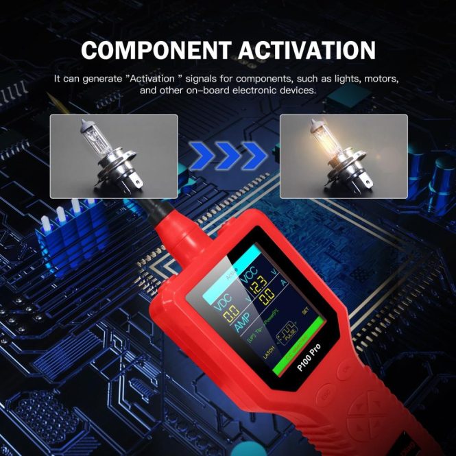 Car Tools | P100 Pro 9-30V Car Circuit Tester Automotive Circuit Diagnostic Tester Red Car Repair & Maintenance Car Tools