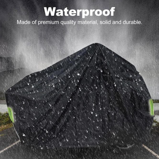 Car Tools | Universal Heavy Duty ATV ATC Cover 190T  Rain Waterproof Dustproof Anti-UV Ripstop Beach Vehicle Outdoor Protector with Night Reflective Strip m Black Car Repair & Maintenance Black