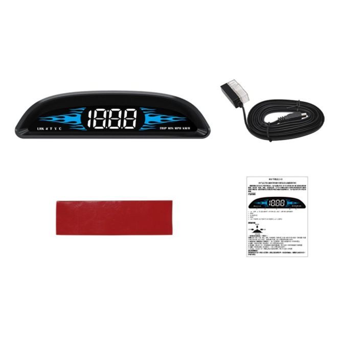 Diagnostic Scan Tool | Car OBD Speedometer Head-up Display B2 Multi-Functions Car Diagnostic Detector Speedometer Safe Driving Black Car Alarms & Security Black