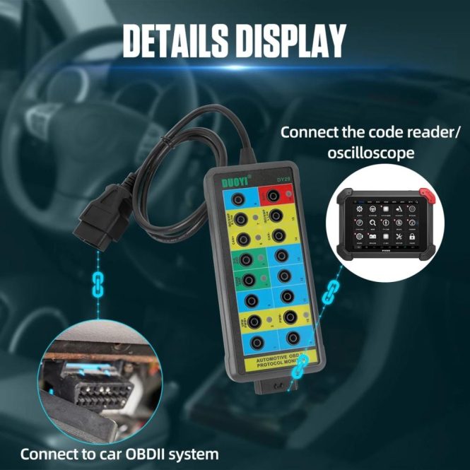 Diagnostic Scan Tool | Electrical Diagnostic Tools Can Bus Analyzer Breakout Box Black Car Alarms & Security Black