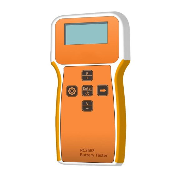 Diagnostic Scan Tool | High Precision Battery Internal Resistance Detector with LCD Display Battery Tester for Battery Maintenance DIY Detection Orange Car Alarms & Security Diagnostic Scan Tool