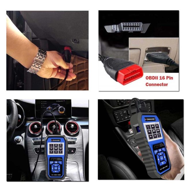 Diagnostic Scan Tool | KW450 All System OBDⅡ Scanner Diagnostic Tool Black Car Alarms & Security Black