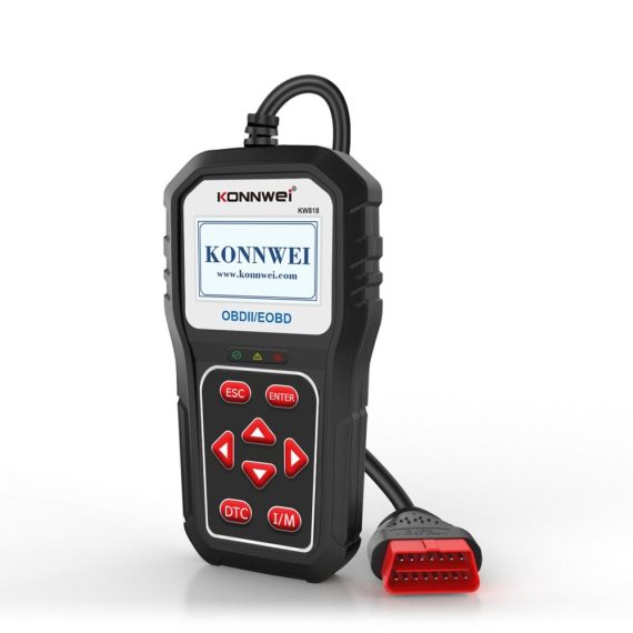 Diagnostic Scan Tool | KW818 Universal Car OBDII Scanner Tool Auto Code Reader Black Car Alarms & Security Black