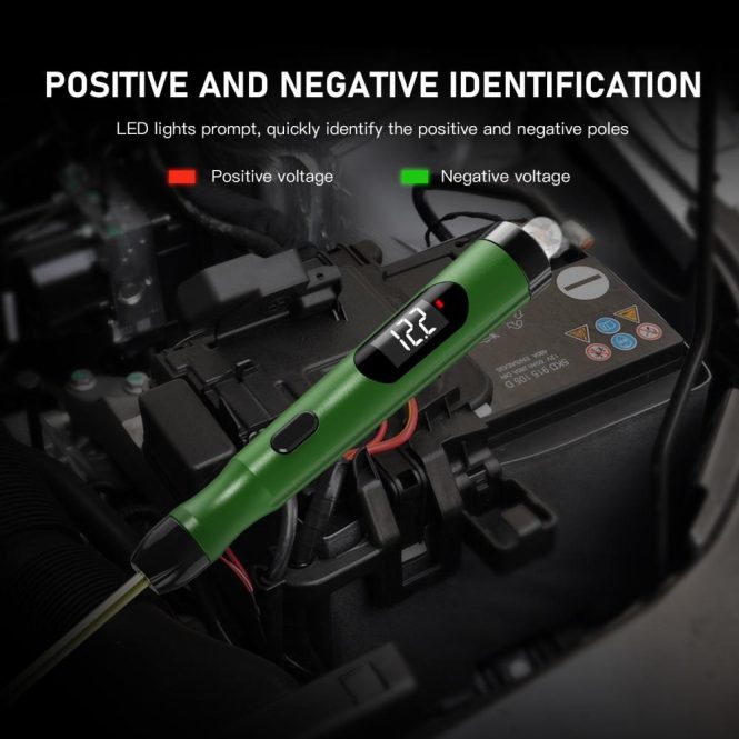 Diagnostic Scan Tool | P50 Automotive Circuit Tester LCD Display Voltage Measurement Dark Green Car Alarms & Security Dark Green