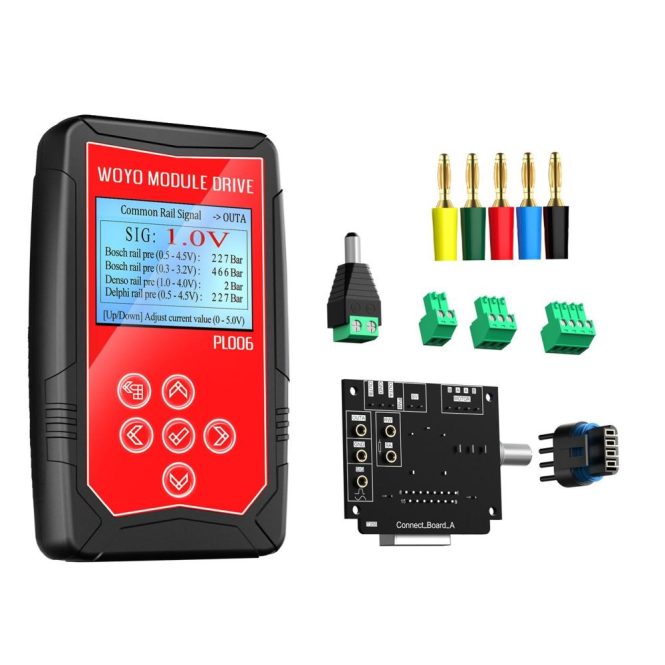 Diagnostic Scan Tool | PL006 Module Drive Car Fault Detect Drive Simulator Solenoid Valves Stepper Motor Auto Signal Simulator Ignition Coil Tester with 4.5inch LCD Screen Multicolor Car Alarms & Security Diagnostic Scan Tool