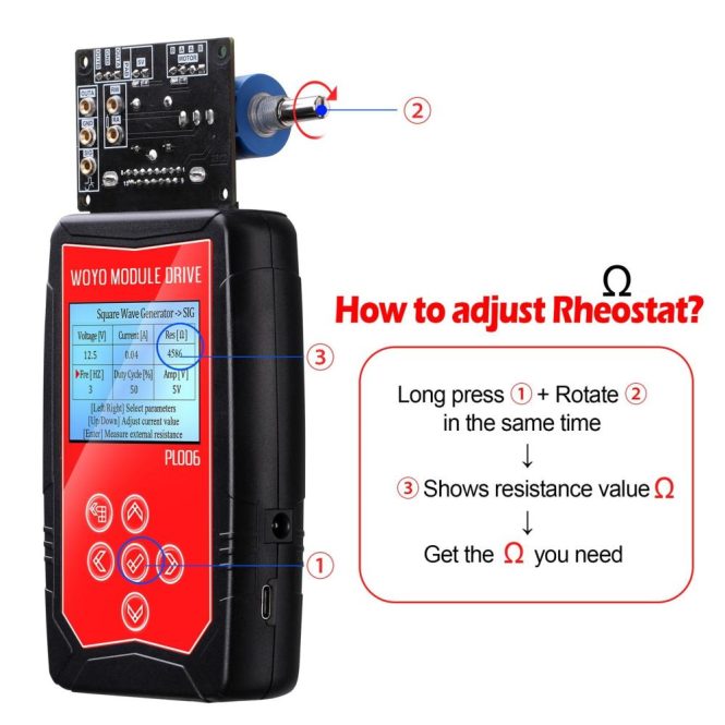 Diagnostic Scan Tool | PL006 Module Drive Car Fault Detect Drive Simulator Solenoid Valves Stepper Motor Auto Signal Simulator Ignition Coil Tester with 4.5inch LCD Screen Multicolor Car Alarms & Security Diagnostic Scan Tool