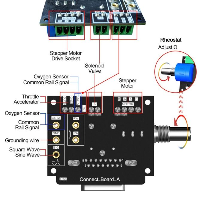 Diagnostic Scan Tool | PL006 Module Drive Car Fault Detect Drive Simulator Solenoid Valves Stepper Motor Auto Signal Simulator Ignition Coil Tester with 4.5inch LCD Screen Multicolor Car Alarms & Security Diagnostic Scan Tool