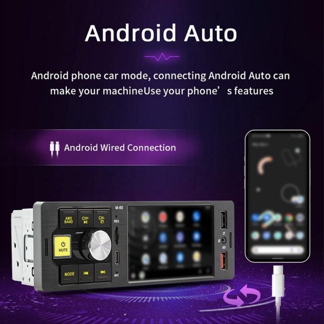 FM Transmitters & Players | 4.1in High Clear Car BT MP5 Player Multi-language Multifunctional Auto Audio and Video Player Car Multi-media Player Car Radio Receiver Black Car Audio Black