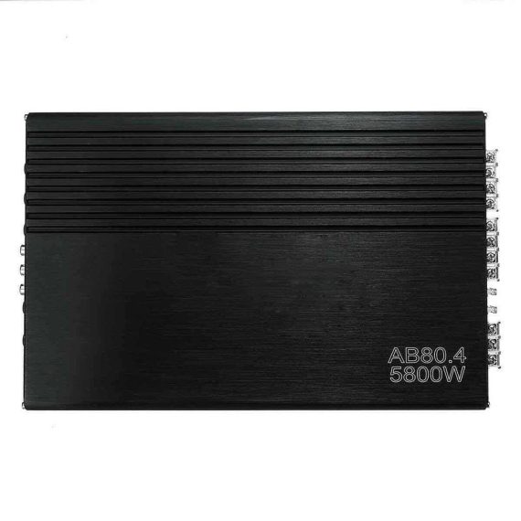 FM Transmitters & Players | 4-Channel Car Audio Amplifier 5800W High-Power Amp Four-Way Stereo Power Amplifier Class A/B Black Car Audio Black