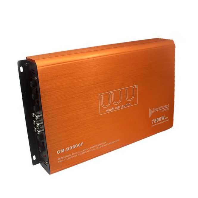 FM Transmitters & Players | 4-Channel Car Audio Amplifier 7800W Class-D Stereo Power Amplifier 4-Way High Power Amp Orange Car Audio FM Transmitters & Players