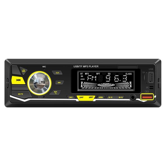 FM Transmitters & Players | Car MP3 Player BT Stereo Receiver FM Radio Hands-Free Calling U-Disk/TF Card/Aux-in Player Black Car Audio Black