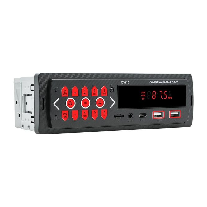 FM Transmitters & Players | Single Din Car Stereo Multifunctional BT MP3 Player FM Radio Receiver Black Car Audio Black