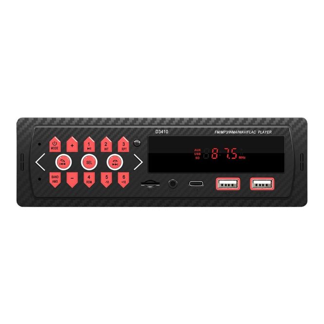 FM Transmitters & Players | Single Din Car Stereo Multifunctional BT MP3 Player FM Radio Receiver Black Car Audio Black