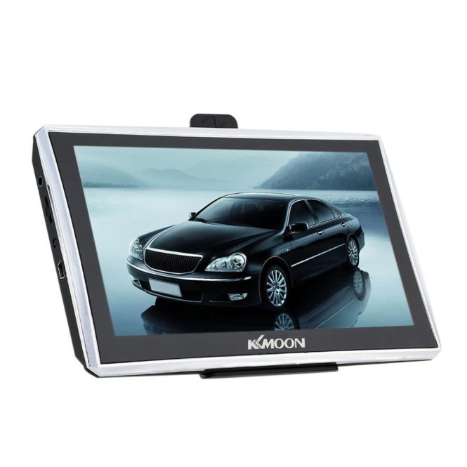 GPS Navigation | 7inch HD Touch Screen Portable GPS Navigator 128MB RAM 4GB ROM FM MP3 Video Play Car Entertainment System with Back Support +Free Map Black Car GPS & Accessories Black