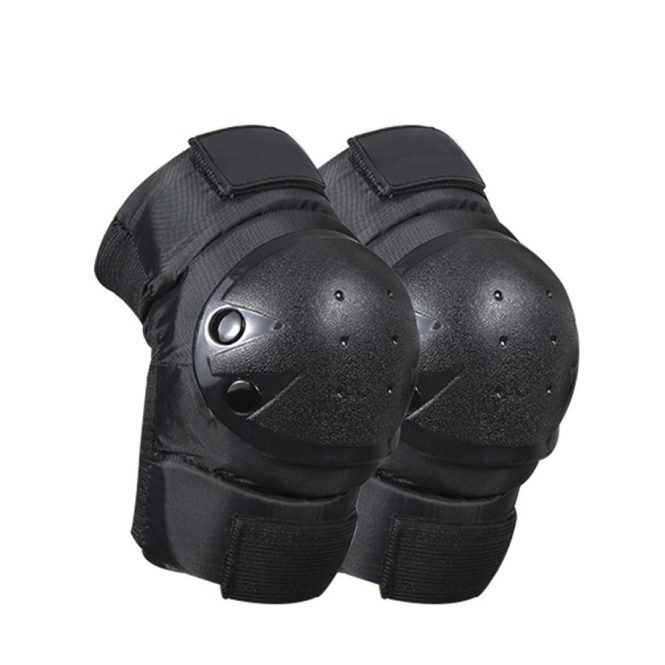 Motorcycle Apparel | 1 Pair Cycling Knee Brace and Elbow Guards Bicycle MTB Bike Motorcycle Riding Knee Support Protective Pads Guards Outdoor Sports Cycling Knee Protector Gear Black Motorcycle Accessories Black