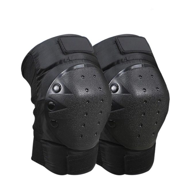 Motorcycle Apparel | 1 Pair Cycling Knee Brace and Elbow Guards Bicycle MTB Bike Motorcycle Riding Knee Support Protective Pads Guards Outdoor Sports Cycling Knee Protector Gear Black Motorcycle Accessories Black