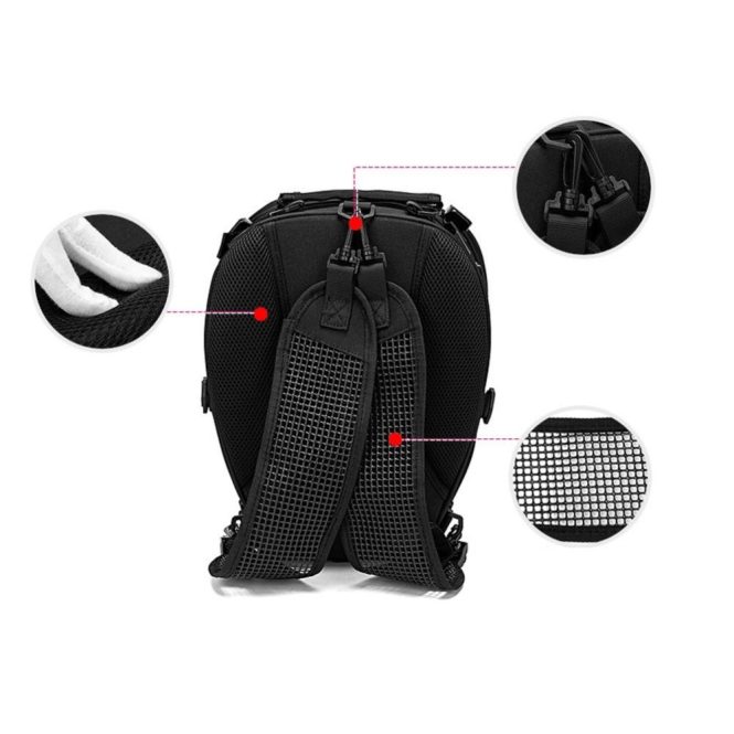 Motorcycle Apparel | Dual Use Waterproof Helmet Bag Motorcycle Tail Bag 30L-40L Tool Box Rear Seat Black Motorcycle Accessories Black