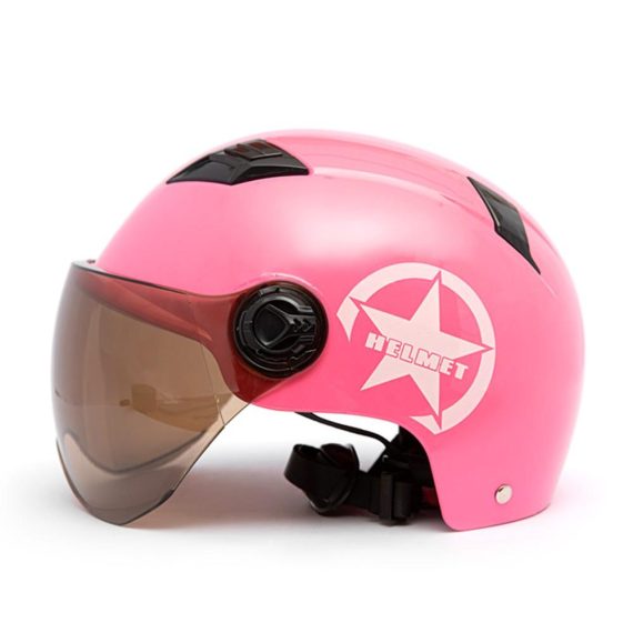 Motorcycle Apparel | Motorcycle Helmet Half Open Face Adjustable Size Protection Gear Head Helmets Pink Motorcycle Accessories Motorcycle Apparel