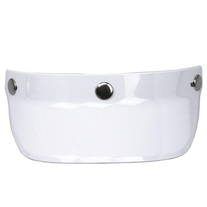 Motorcycle Apparel | Universal 3 Snap-Button Visor Flip Up Wind Shield  for Open Face Motorcycle Helmet White Motorcycle Accessories Motorcycle Apparel