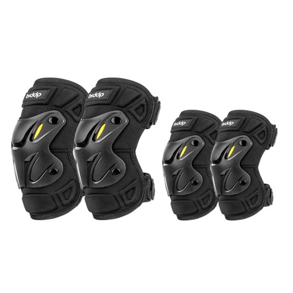 Motorcycle Apparel | Universal Pair of Adult Knee Brace and Elbow Guards Black Motorcycle Accessories Black