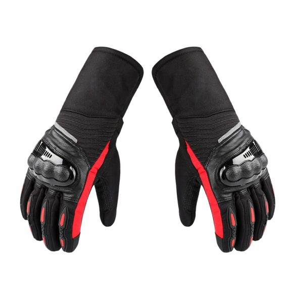 Motorcycle Apparel | Winter Motorcycle Gloves Waterproof Cold Weather Motorcycle Gloves Warm Riding Gloves 2xl Red Motorcycle Accessories Motorcycle Apparel