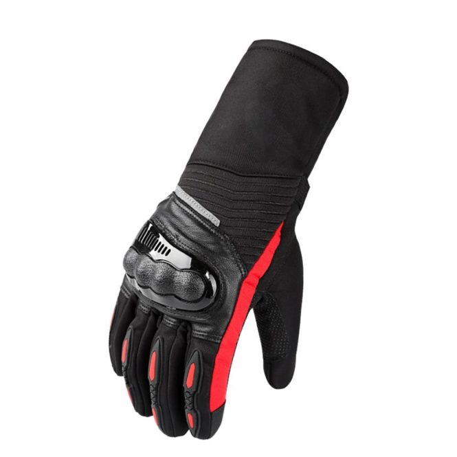 Motorcycle Apparel | Winter Motorcycle Gloves Waterproof Cold Weather Motorcycle Gloves Warm Riding Gloves 2xl Red Motorcycle Accessories Motorcycle Apparel