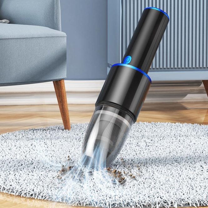 Other Accessories | 10000Pa Car Vacuum Cleaner Portable Mini Handheld USB Vacuum Cleaner 120W Strong Suction Vacuum Cleaner for Pet Hair Dust Gravel Cleaning Home Office Blue Car Repair & Maintenance Blue