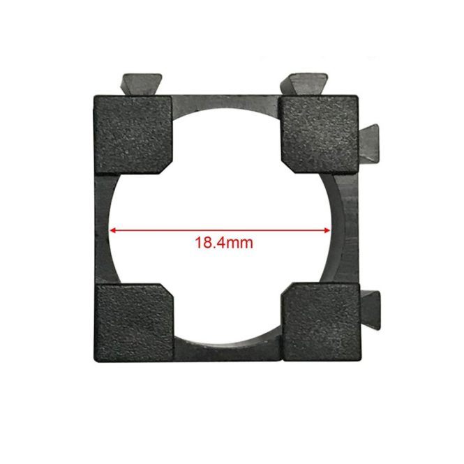 Other Accessories | 100Pcs 18650 Lithium Battery Pack Bracket Cell Spacer Double Battery Holder Bracket DIY Battery Holder Stand Black Car Repair & Maintenance Black