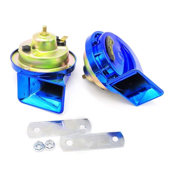 Other Accessories | 12V 2Pcs Loud Air Electric Snail Horn Dual Tone Snail Horn for Motorcycles Cars Small Yact Blue Car Repair & Maintenance Blue